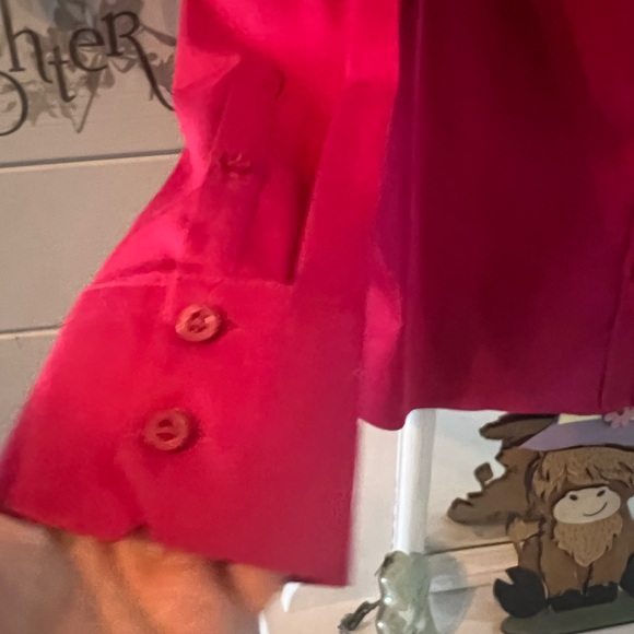Chico's Vibrant Deep Pink Blouse - Picture 4 of 13